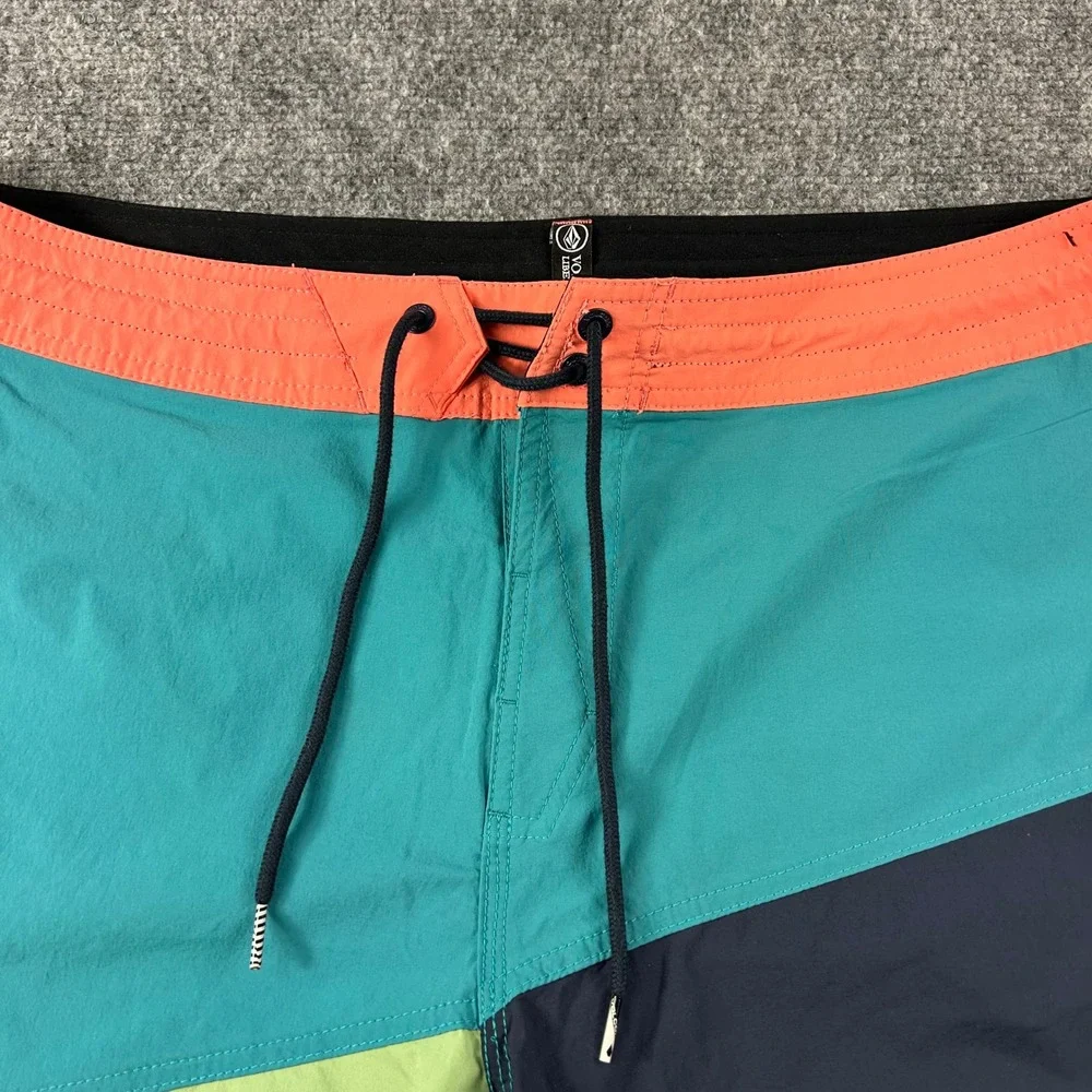 Volcom Board Shorts Mens‎ 38 Multicolor Liberators Colorblock Swim Trunks